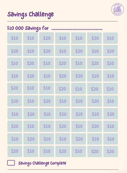 10K Savings Challange