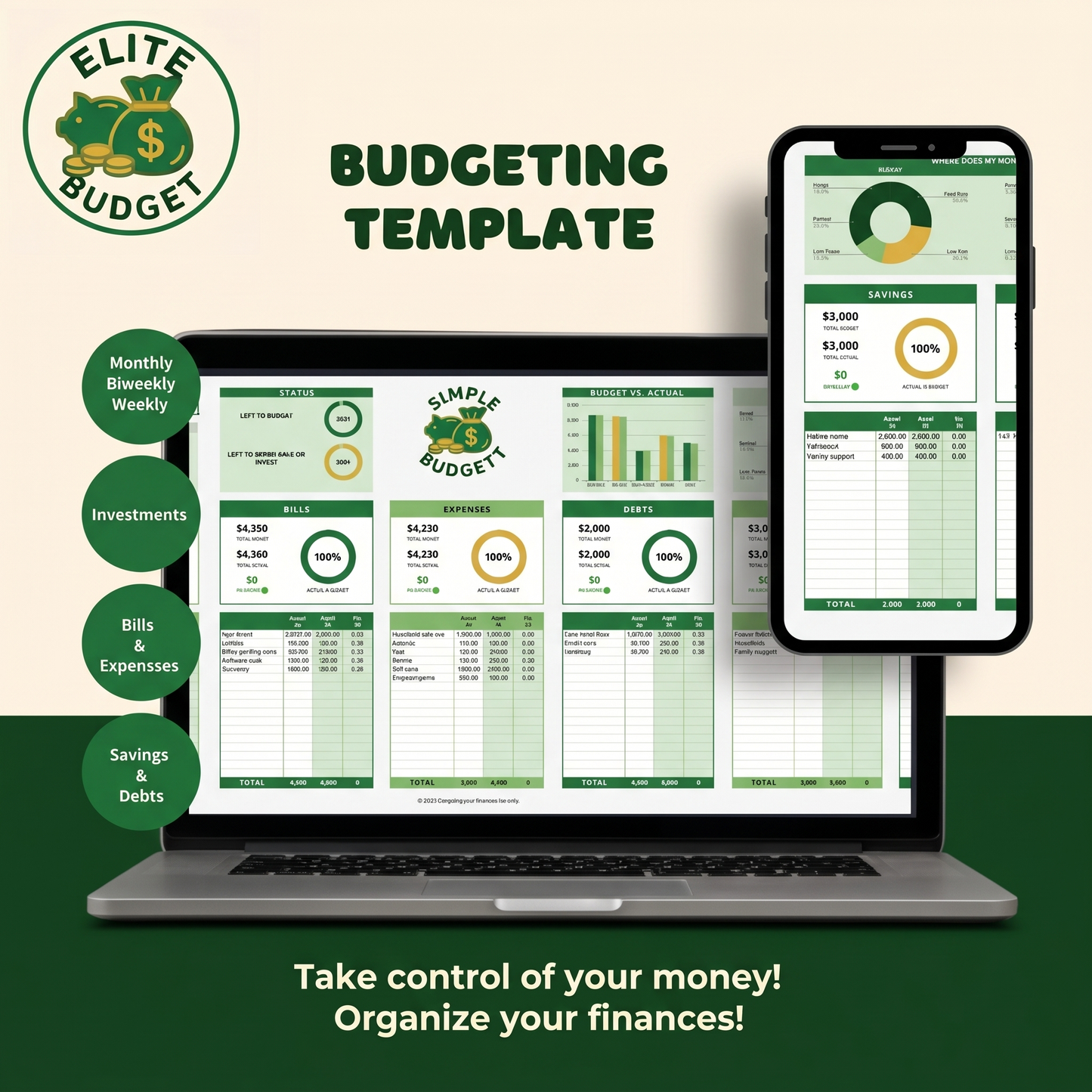 Budget for Families & Couples Excel Sheet Template
